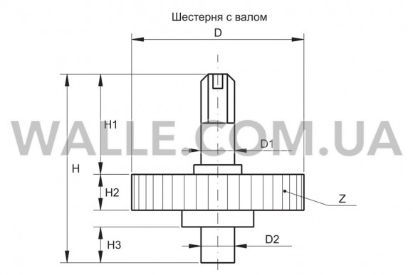 Шестерня SW8 D=82 D1=12 H=77 Z=46 Шестерня SW8 D=82 D1=12 H=77 Z=46