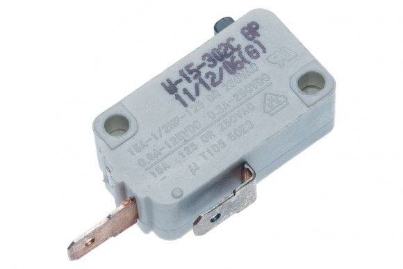 Микропереключатель W-15-302C 15А 250V T105 2 контакта для микроволновой печи Оригинал Микропереключатель W-15-302C 15А 250V T105 2 контакта для микроволновой печи Оригинал