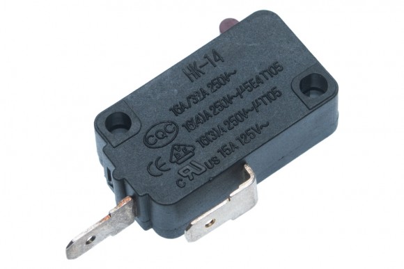 Микропереключатель HK-14 16А 250V T105 2 контакта для микроволновой печи Оригинал Микропереключатель HK-14 16А 250V T105 2 контакта для микроволновой печи Оригинал