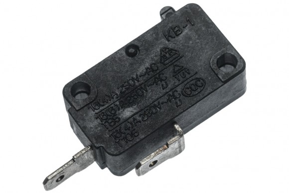 Микропереключатель KB-1 16А 250V T105 2 контакта для микроволновой печи Оригинал Микропереключатель KB-1 16А 250V T105 2 контакта для микроволновой печи Оригинал