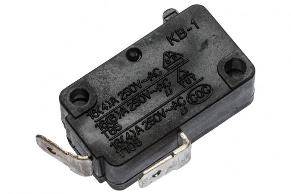 Микропереключатель KB-1 16А 250V T105 2 контакта для микроволновой печи Оригинал Микропереключатель KB-1 16А 250V T105 2 контакта для микроволновой печи Оригинал