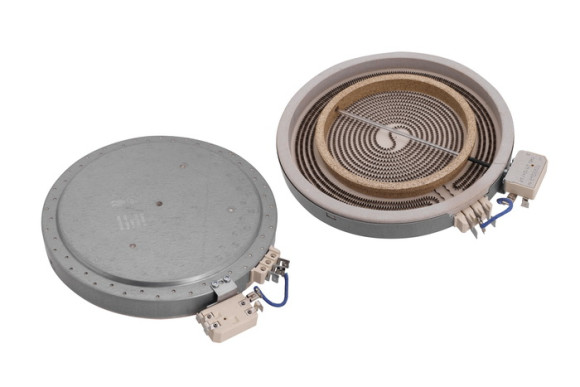 Електроконфорка (склокераміка) Eika 2312333822, Ariston C00089645, 1000/2200 Вт, d=230/140 мм