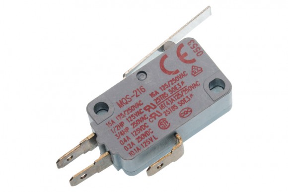 Микропереключатель MQS-216 16A 250V T85 3 контакта для микроволновой печи Оригинал