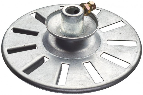 Шкив мотора стирки D=10 D1=20 D2=115 H=38 с крыльчаткой