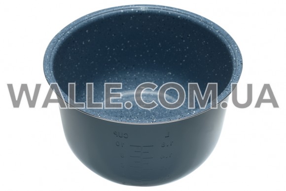 Чаша 5L D=237 D1=218 H=145 Rotex керамика дно гладкое голубая для мультиварки Оригинал Чаша 5L D=237 D1=218 H=145 Rotex керамика дно гладкое голубая для мультиварки Оригинал