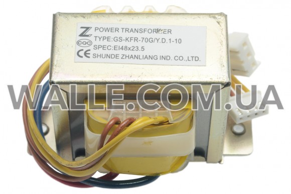 Трансформатор GS-KFR-70G/Y.D.1-10 EI48X23.5 Трансформатор GS-KFR-70G/Y.D.1-10 EI48X23.5