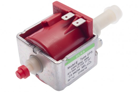 Насос ULKA E Type EP5 230V 48W 15BAR D=7 D1=14 выход пластиковый