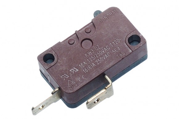 Микропереключатель KW3-0Z 16A 250V T120 для микроволновой печи Оригинал