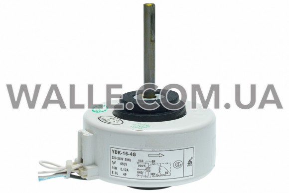 Мотор YDK-16-4G 16W 0,12A 220-240V D=8 H=64 H1=125 Мотор YDK-16-4G 16W 0,12A 220-240V D=8 H=64 H1=125