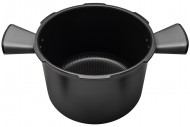 Чаша 6L c ручками D=245 D1=224 H=170 Moulinex XA605011 керамика дно перфорированное черная для мультиварки Оригинал Чаша 6L c ручками D=245 D1=224 H=170 Moulinex XA605011 керамика дно перфорированное черная для мультиварки Оригинал
