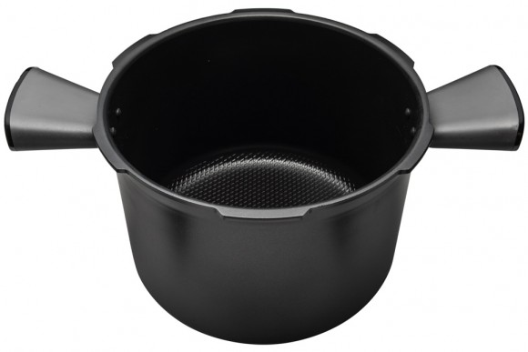 Чаша 6L c ручками D=245 D1=224 H=170 Moulinex XA605011 керамика дно перфорированное черная для мультиварки Оригинал Чаша 6L c ручками D=245 D1=224 H=170 Moulinex XA605011 керамика дно перфорированное черная для мультиварки Оригинал