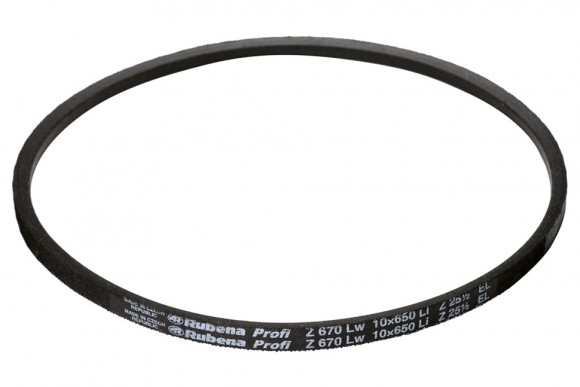 Ремень B=10 Li=650 H=6 Rubena Profi Z 670 Lw Z25,5 EL