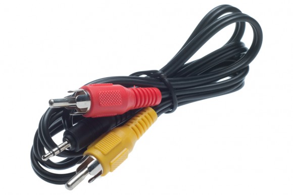 Кабель папа-папа 2RCA micro jack D=2,5 L=1000