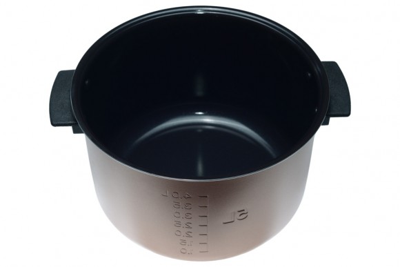 Чаша 5L c ручками D=234 D1=218 H=145 Yummy керамика дно гладкое черно-золотистая для мультиварки Оригинал Чаша 5L c ручками D=234 D1=218 H=145 Yummy керамика дно гладкое черно-золотистая для мультиварки Оригинал