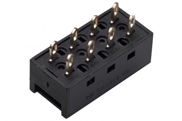 Переключатель ползунковый 3 положения 8 контактов 8A 250V