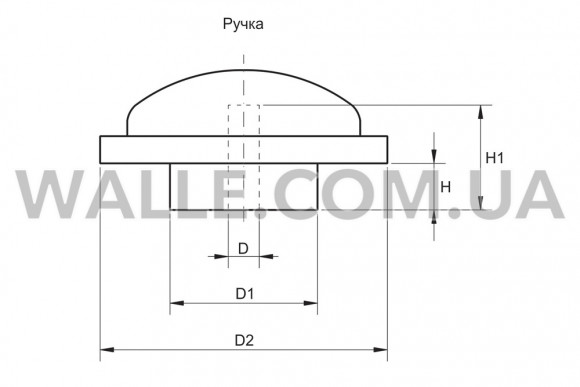 Ручка D=6 D2=42 Vinis