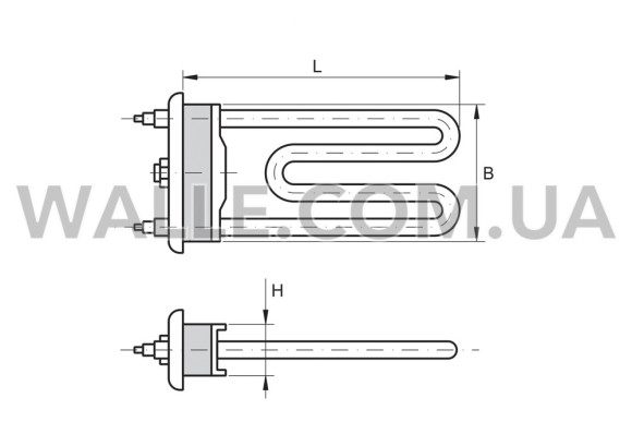 ТЭН L=150 850W с датчиком Thermowatt