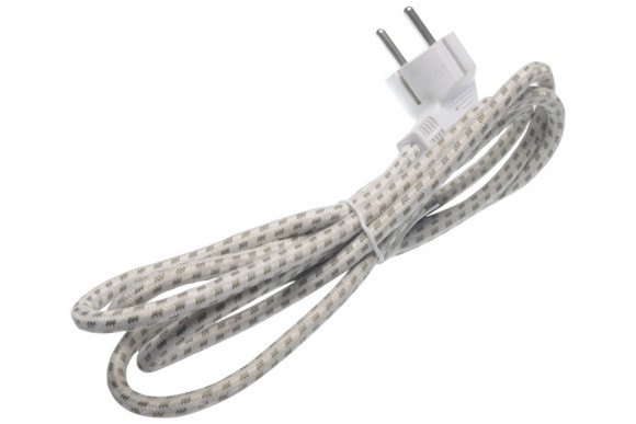 Кабель сетевой L=2000 16A 250V сечение 3 x 0,75 mm² угловая вилка
