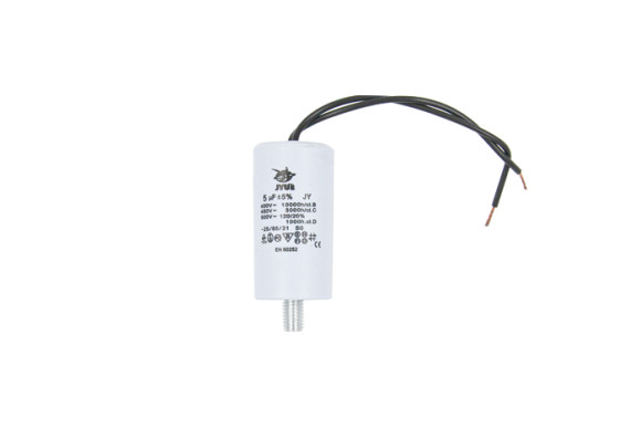 Конденсатор CBB60-G 5 мкФ, 450 В, Jyul (провід + болт)
