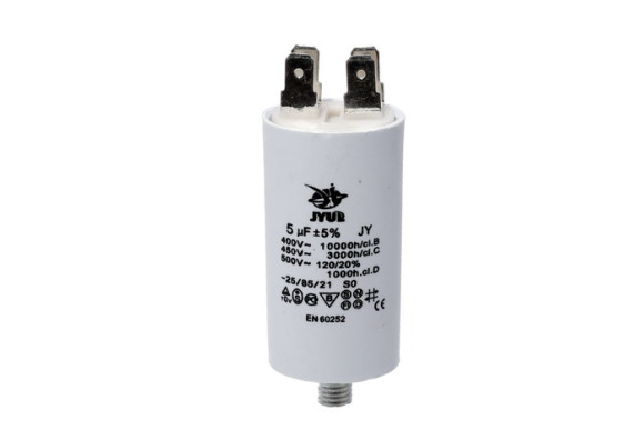 Конденсатор CBB60-E 5 мкФ 450 V з клемами та болтом, Jyul Конденсатор CBB60-E 5 мкФ 450 V з клемами та болтом, Jyul