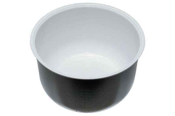 Чаша 5L D=237 D1=218 H=145 Rotex кераміка дно перфороване біло-чорна для мультиварки Оригінал Чаша 5L D=237 D1=218 H=145 Rotex кераміка дно перфороване біло-чорна для мультиварки Оригінал