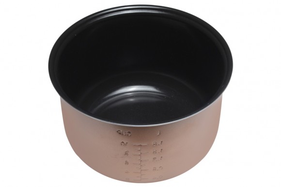 Чаша 5L D=237 D1=218 H=145 Rotex кераміка дно гладке чорно-золотиста для мультиварки Оригінал Чаша 5L D=237 D1=218 H=145 Rotex кераміка дно гладке чорно-золотиста для мультиварки Оригінал