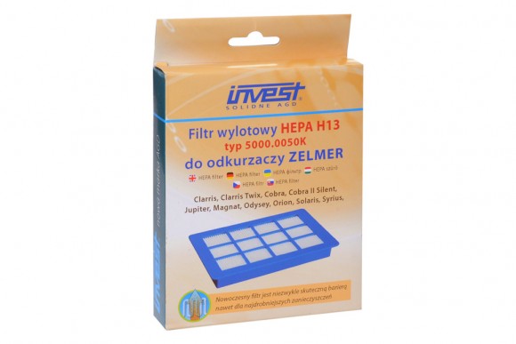 HEPA-фільтр Zelmer HEPA H13 5000.0050K HEPA-фільтр Zelmer HEPA H13 5000.0050K
